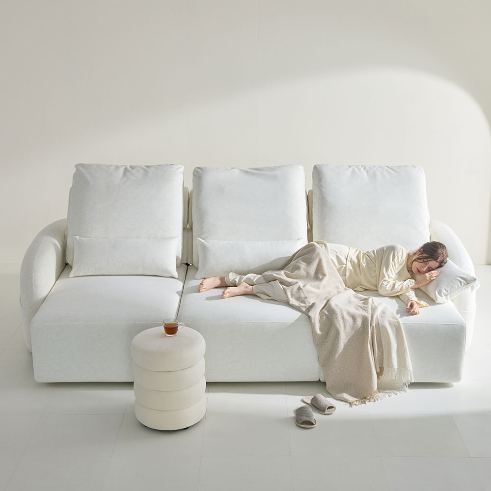 4인용 타이보텍스 모션 소파 리클라이너 슬라이딩 무빙 패브릭 쇼파 001