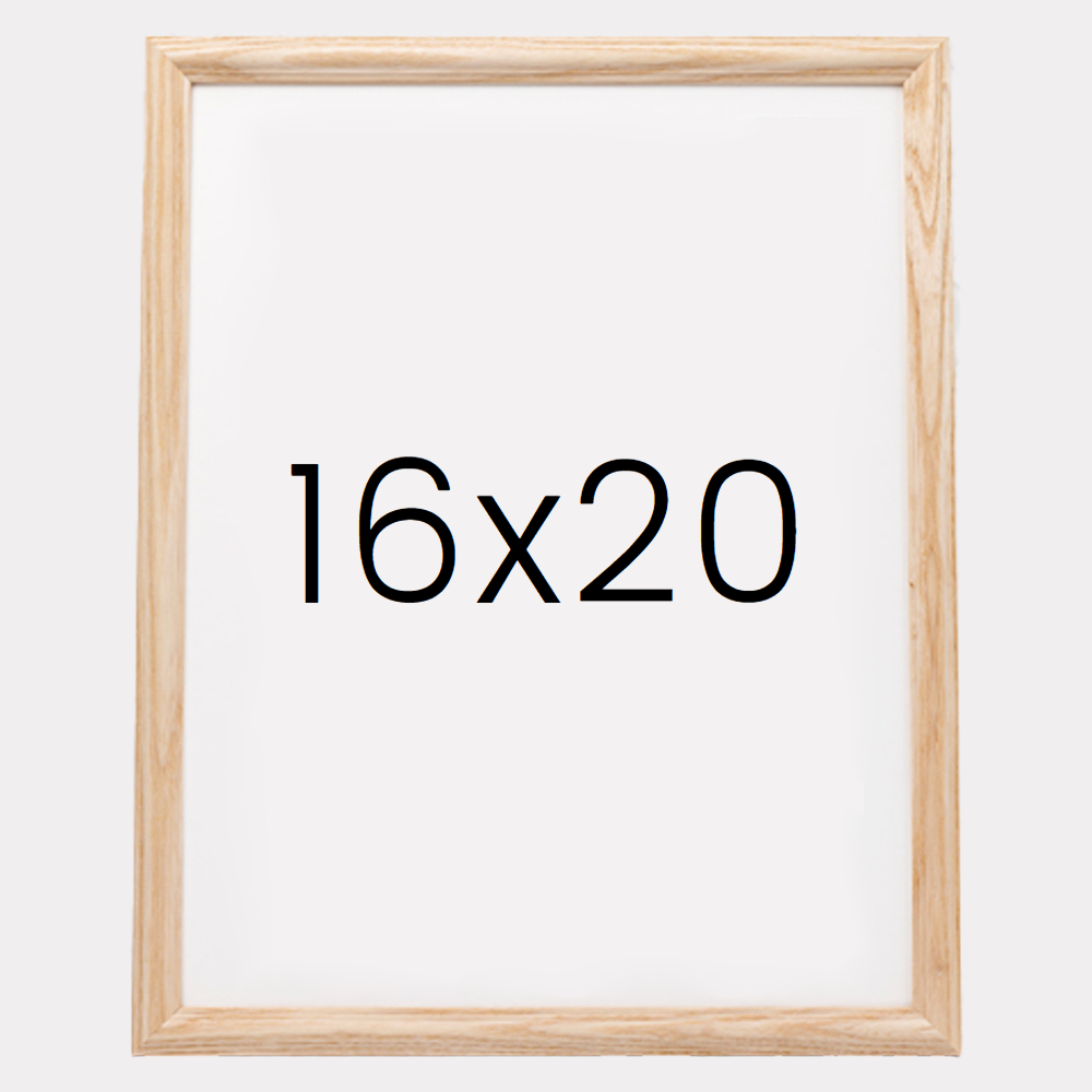 앤디크라인 원목액자 웨딩액자 우드 아크릴 프레임 스튜디오 틀 16x20 406x508mm, 내츄럴 - 상품 이미지