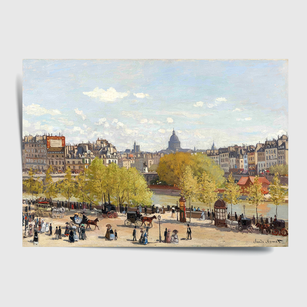 클로드 모네 인테리어 그림 액자 포스터 명화 Quai du Louvre 1867 - 상세 이미지 2