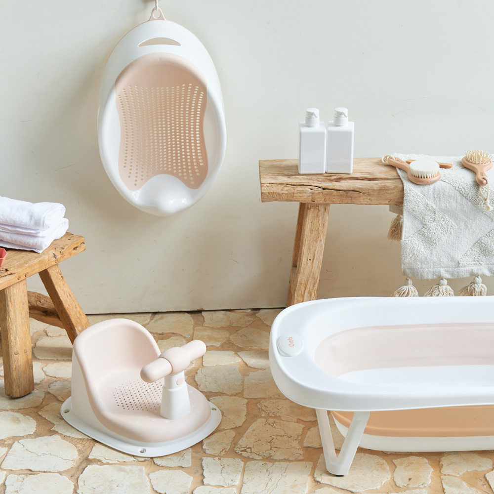 오로비 접이식 아기욕조 신생아 목욕 프림로즈핑크