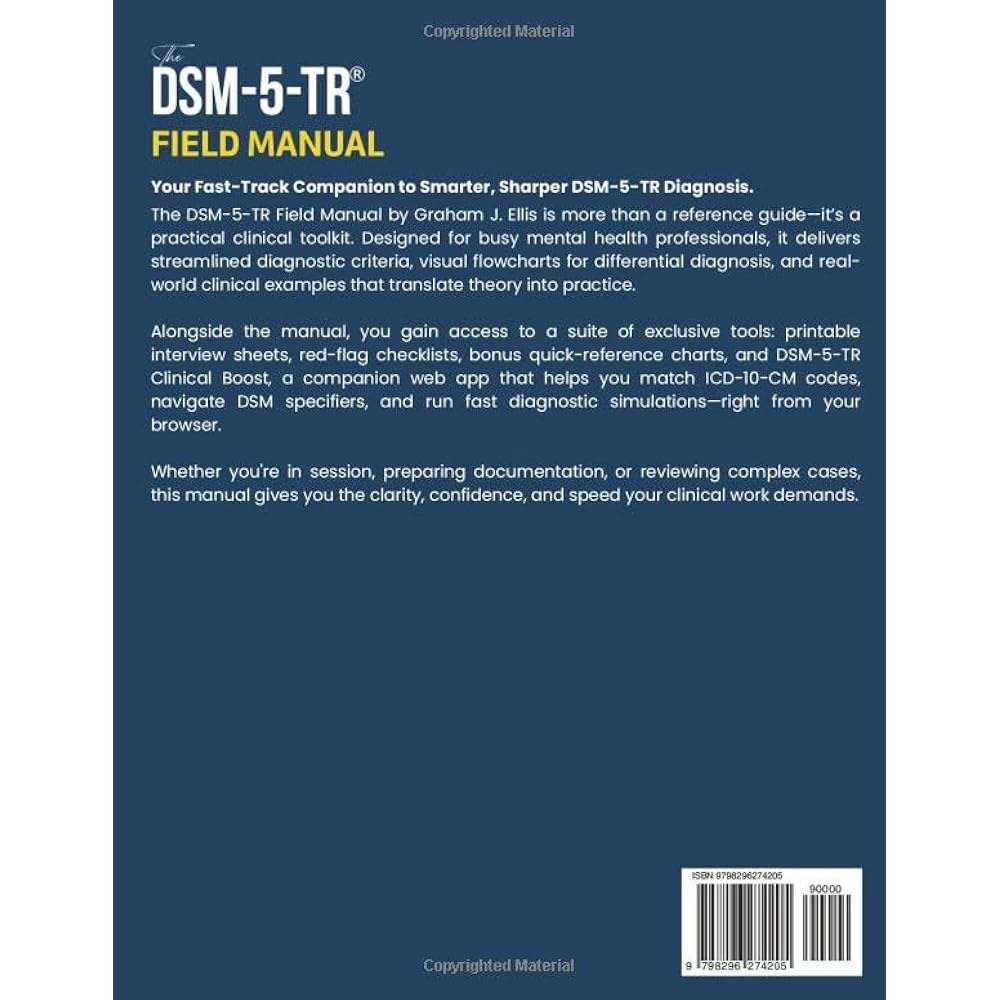 DSM-5-TR 현장 매뉴얼 즉시 사용할 수 있는 시각적 차트, 명확한 기준 및 실제 임상 사례를 포함한 마스터 감별 진단 ICD-10-CM 코딩 - 상세 이미지 2