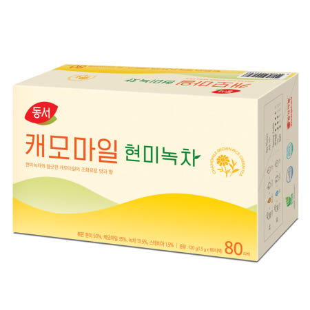 동서 캐모마일 현미녹차 80T 허브차 티백