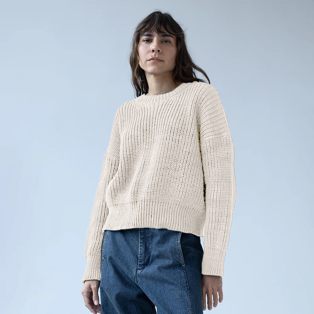 샤이나모트 여성 PERLE 아이보리 스웨터 PERLESWEATER-PF24-NATURAL - 상세 이미지 2