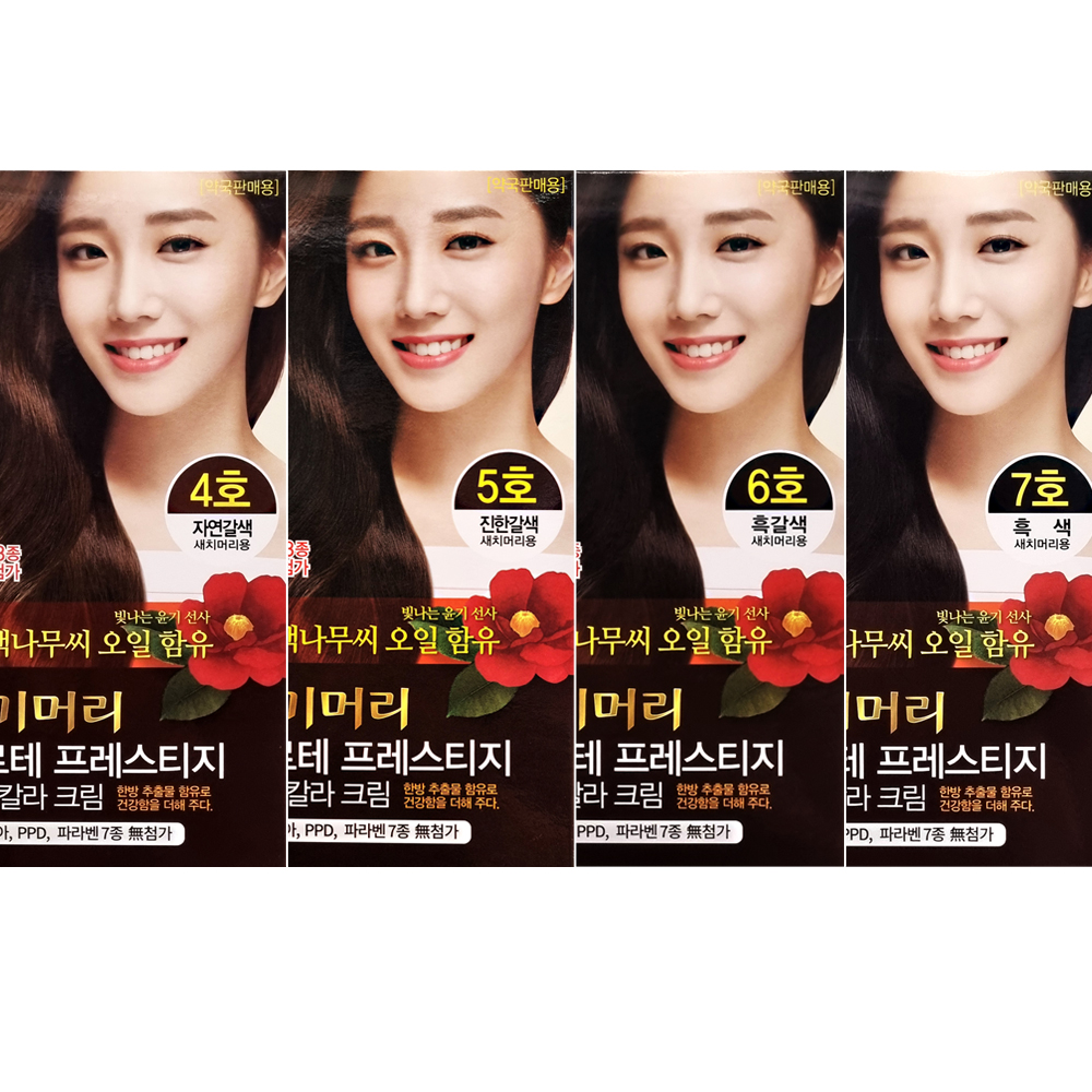 댕기머리 포르테 프레스티지 한방칼라크림 60g x1개 새치머리용 동백나무씨오일함유 - 상품 이미지