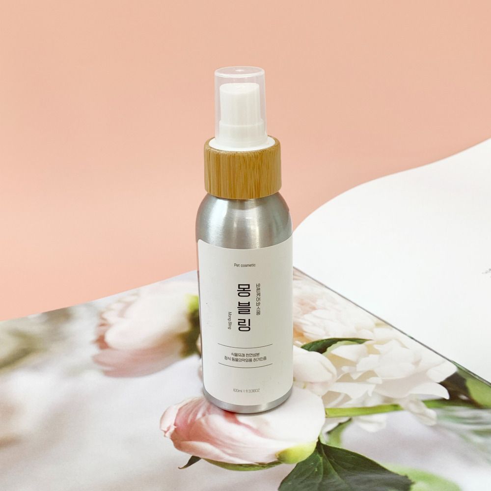 바스몽 강아지 천연 미스트 애견 향수 정전기 엉킨털 에센스 몽블링 100ml - 상품 이미지