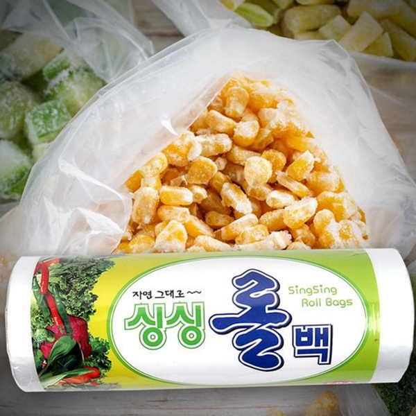일회용 롤 백 봉투 주방용 위생 비닐 봉투 - 메인 이미지