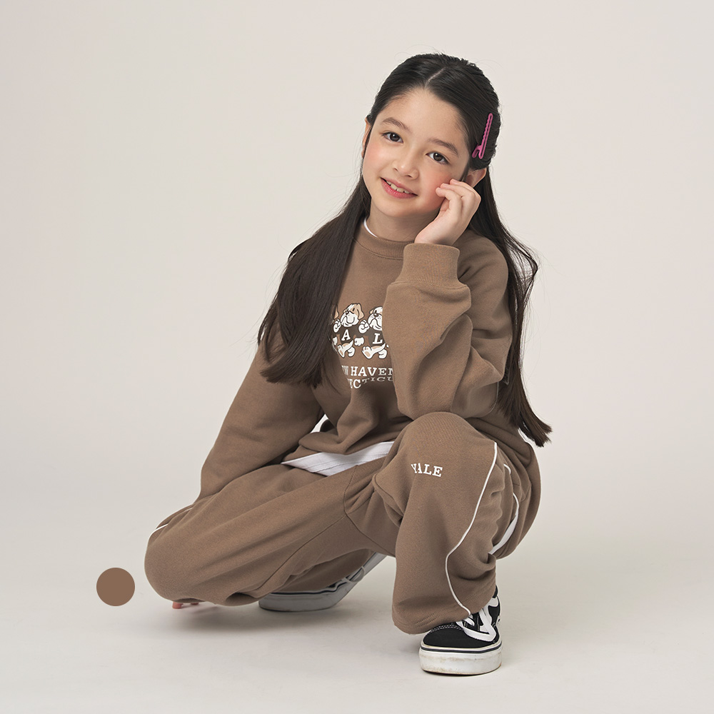 예일키즈 불독스 라인 배색 상하세트 A5F016 - 메인 이미지