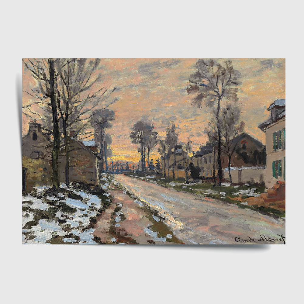 클로드 모네 인테리어 그림 액자 포스터 명화 route a louveciennes 1870 - 상세 이미지 2