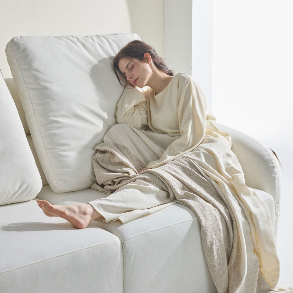 4인용 타이보텍스 모션 소파 리클라이너 슬라이딩 무빙 패브릭 쇼파 001