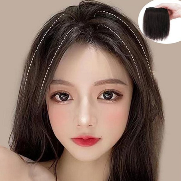 정수리 여자 부분 가발 앞머리 여성 부분 가발 붙임머리 - 상품 이미지