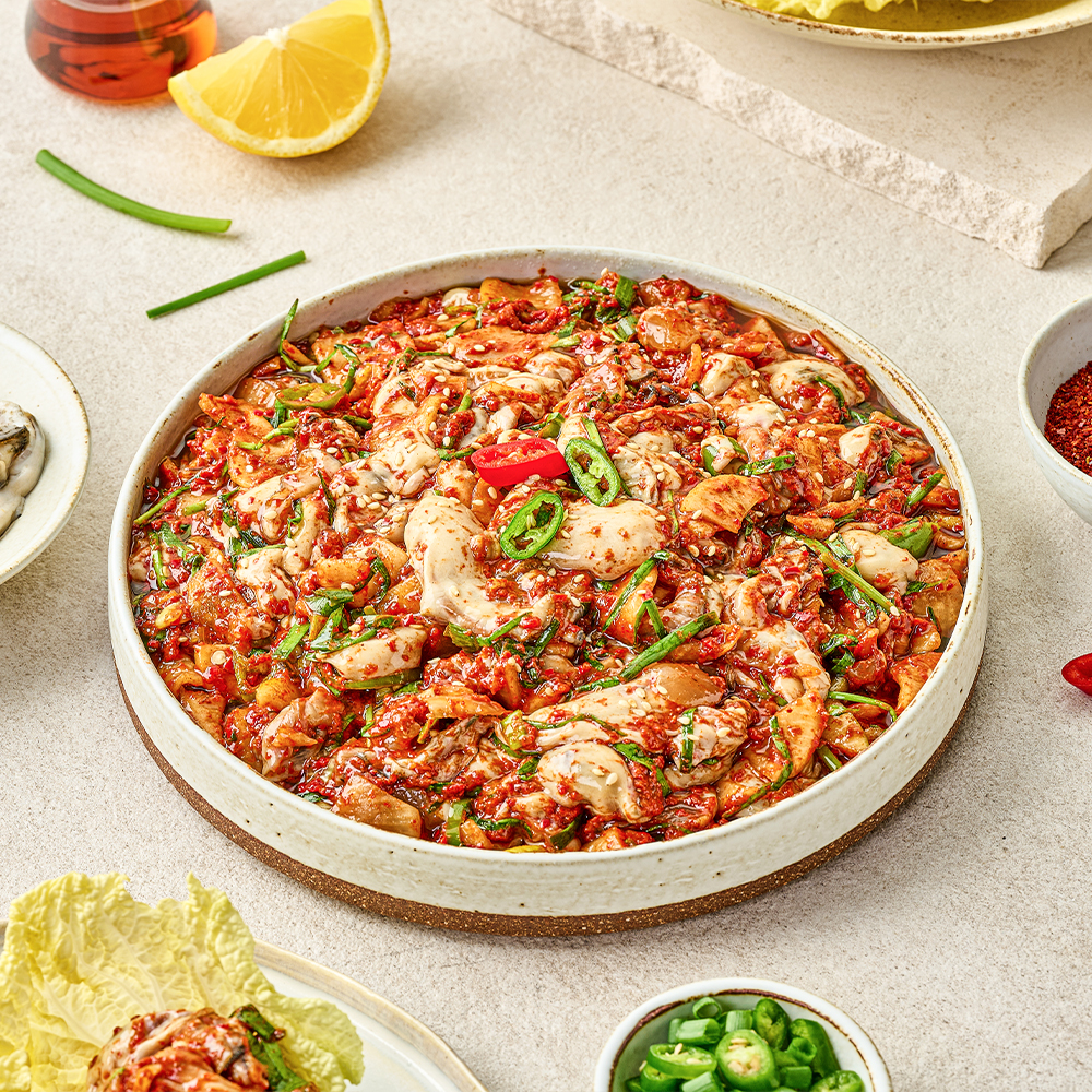 제철 생굴무침 생굴 무침 굴 반찬 통영 30년 전통 밥도둑 원조 굴무침 330g - 상세 이미지 3