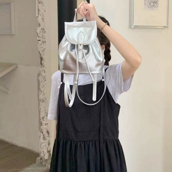 러블리 여성 미니 백팩 캐주얼 데일리 백팩 베이직 - 상품 이미지