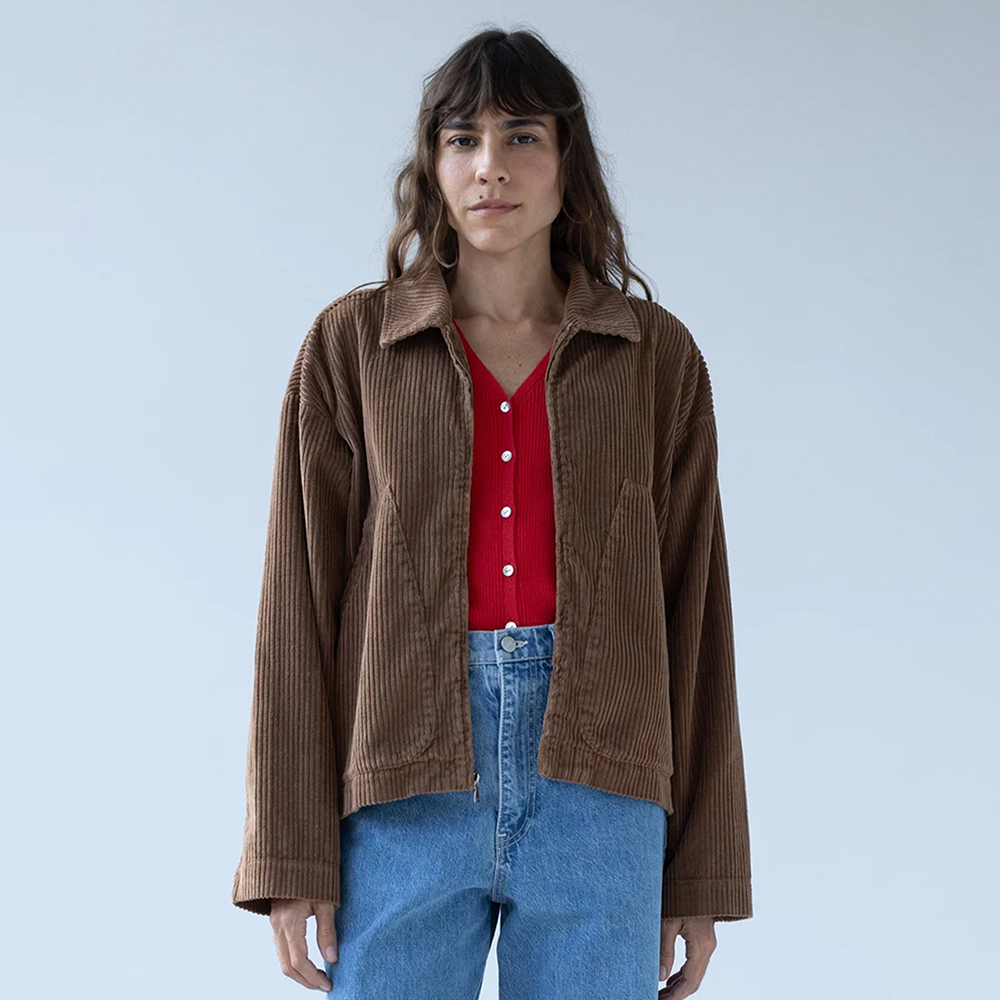 샤이나모트 여성 STUDIO 코듀로이 자켓 STUDIOJACKET-PF24-WALNUT - 상세 이미지 2