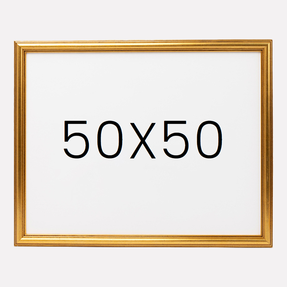 앤디크라인 원목액자 웨딩액자 우드 아크릴 프레임 스튜디오 틀 50x50 500x500mm, 골드 - 메인 이미지
