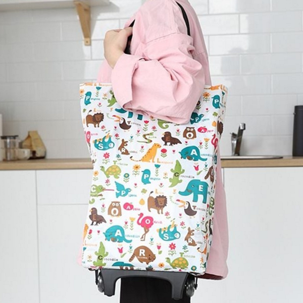 초경량 쇼핑 카트 폴딩 접이식 쇼핑 카트 바퀴형 휴대용