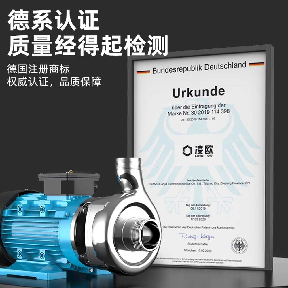 식품 펌프 이송기 자동 액체 기름 스테인리스 화학 250W 단상 220V 이미지 6
