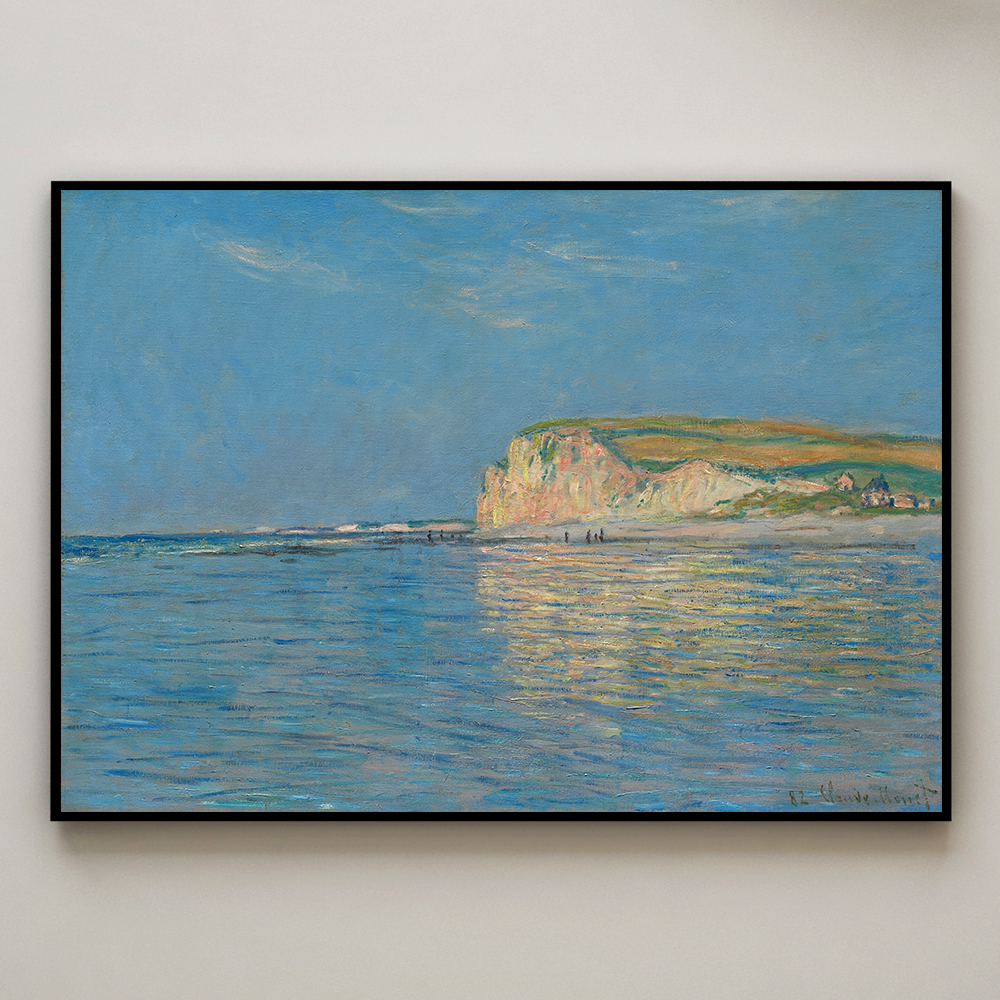 클로드 모네 인테리어 그림 액자 포스터 명화 Low Tide at Pourville 1882 - 상세 이미지 3