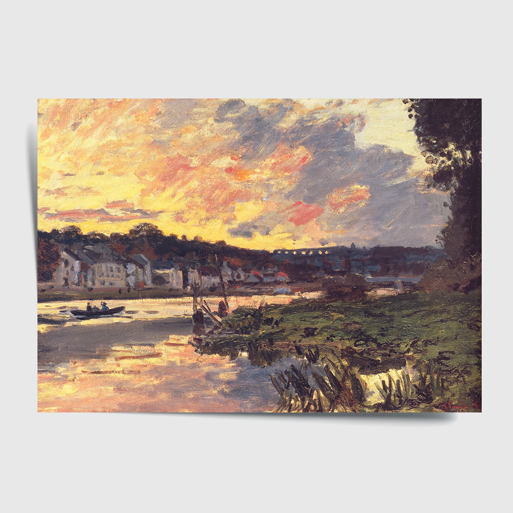 클로드 모네 인테리어 그림 액자 포스터 명화 he Seine at Bougival 1876 - 상세 이미지 2