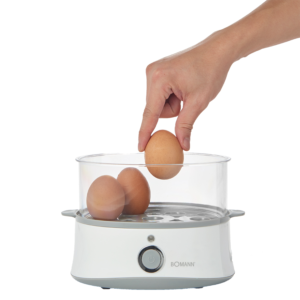 보만 2단트레이 과열방지 계란찜기 계란삶기 찜기EB7210WG