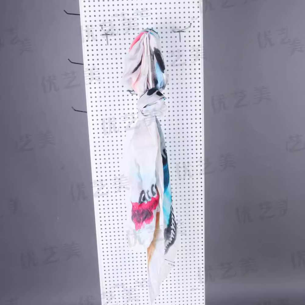 타공판 진열 매대 회전 스탠드형 매장 전시용 보드대 180cm 3면(화이트) - 상세 이미지 5
