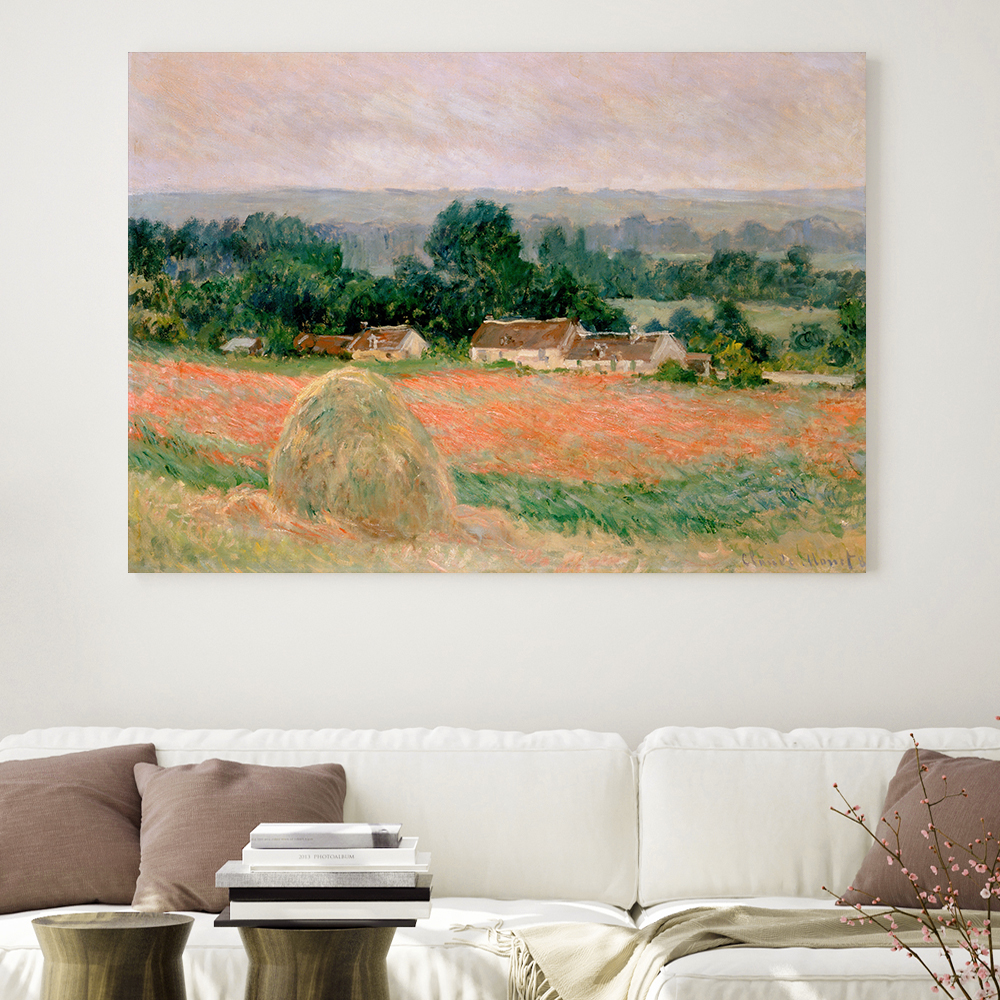 클로드 모네 인테리어 그림 액자 포스터 명화 Haystack at Giverny 1886 - 상품 이미지