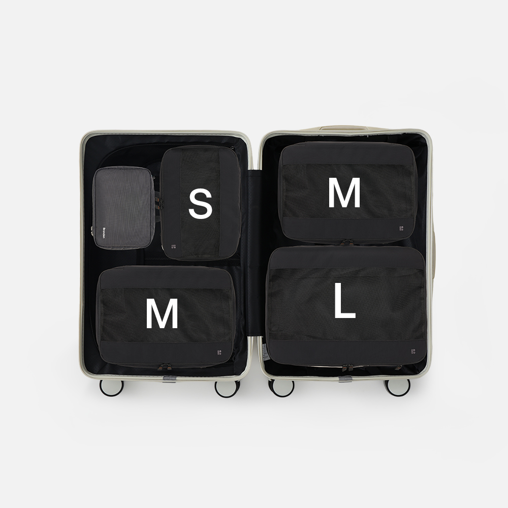 여행 압축 파우치 라이트 S+M+M+L+워시백 이미지 2
