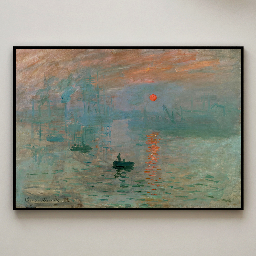 클로드 모네 인테리어 그림 액자 포스터 명화 Impression, Sunrise 1872 - 상세 이미지 3