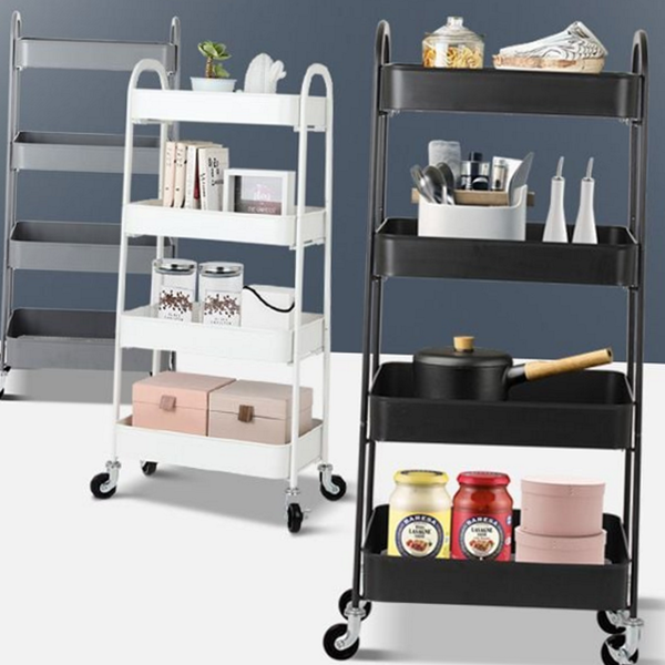 다용도 주방 트롤리 철제 스틸 트롤리 선반 카트 - 상품 이미지