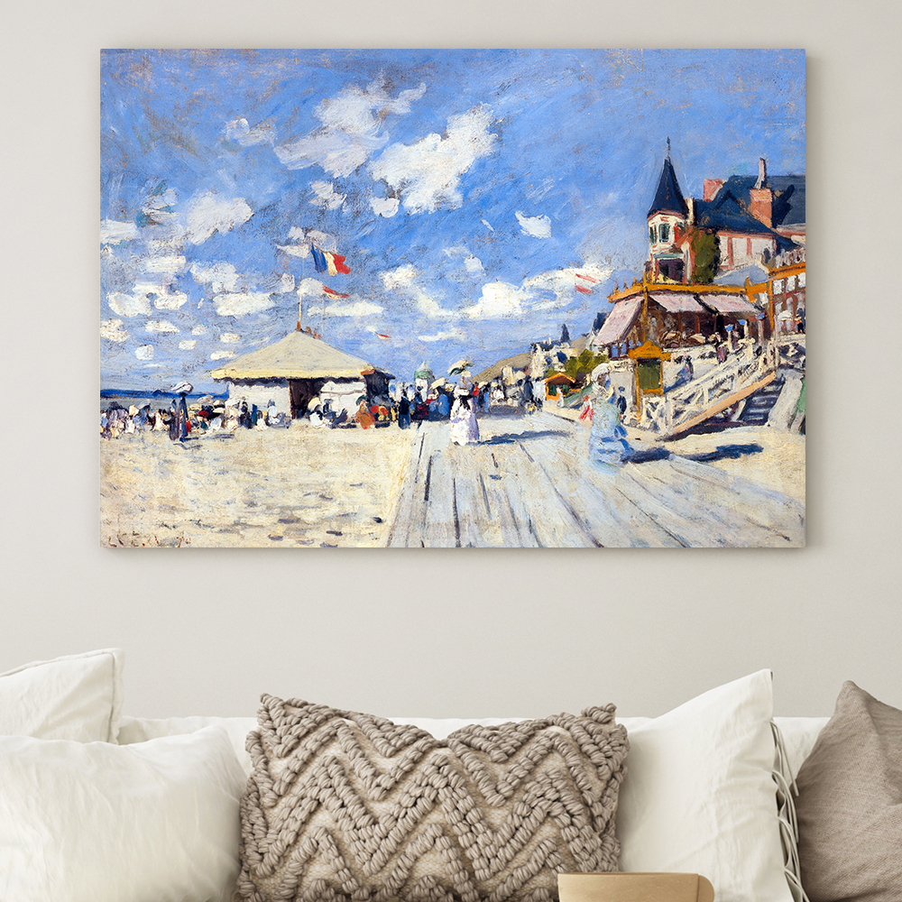 클로드 모네 인테리어 그림 액자 포스터 명화 The Boardwalk 1870 - 상품 이미지