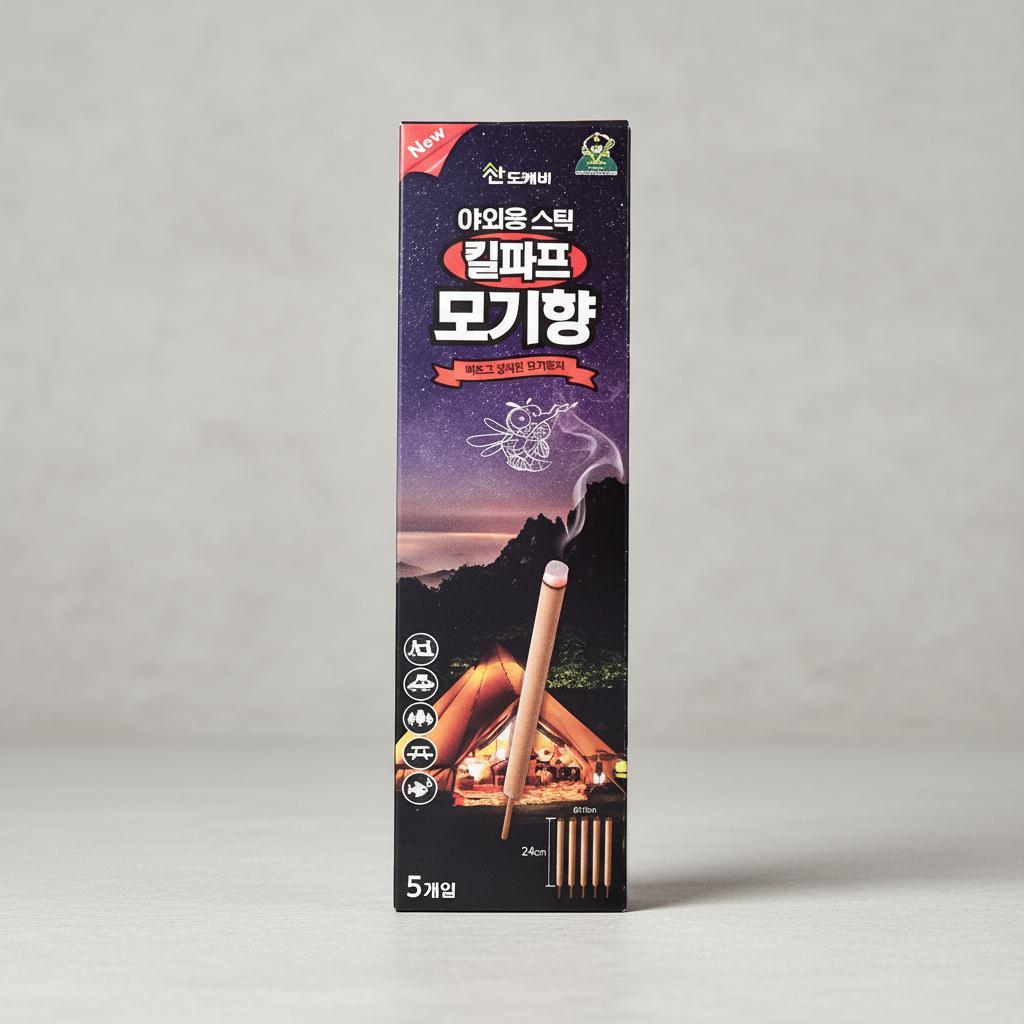 야외용 스틱 굿나잇 모기향 5입 캠핑용 - 상품 이미지