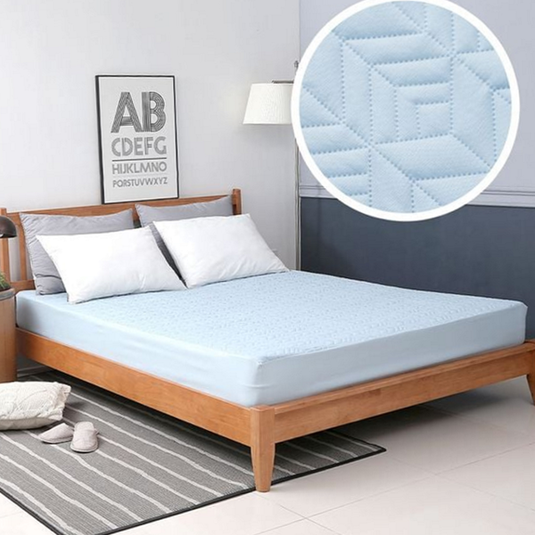 알레르기 누빔 매트리스 커버 패드형 싱글 매트리스 커버 침대