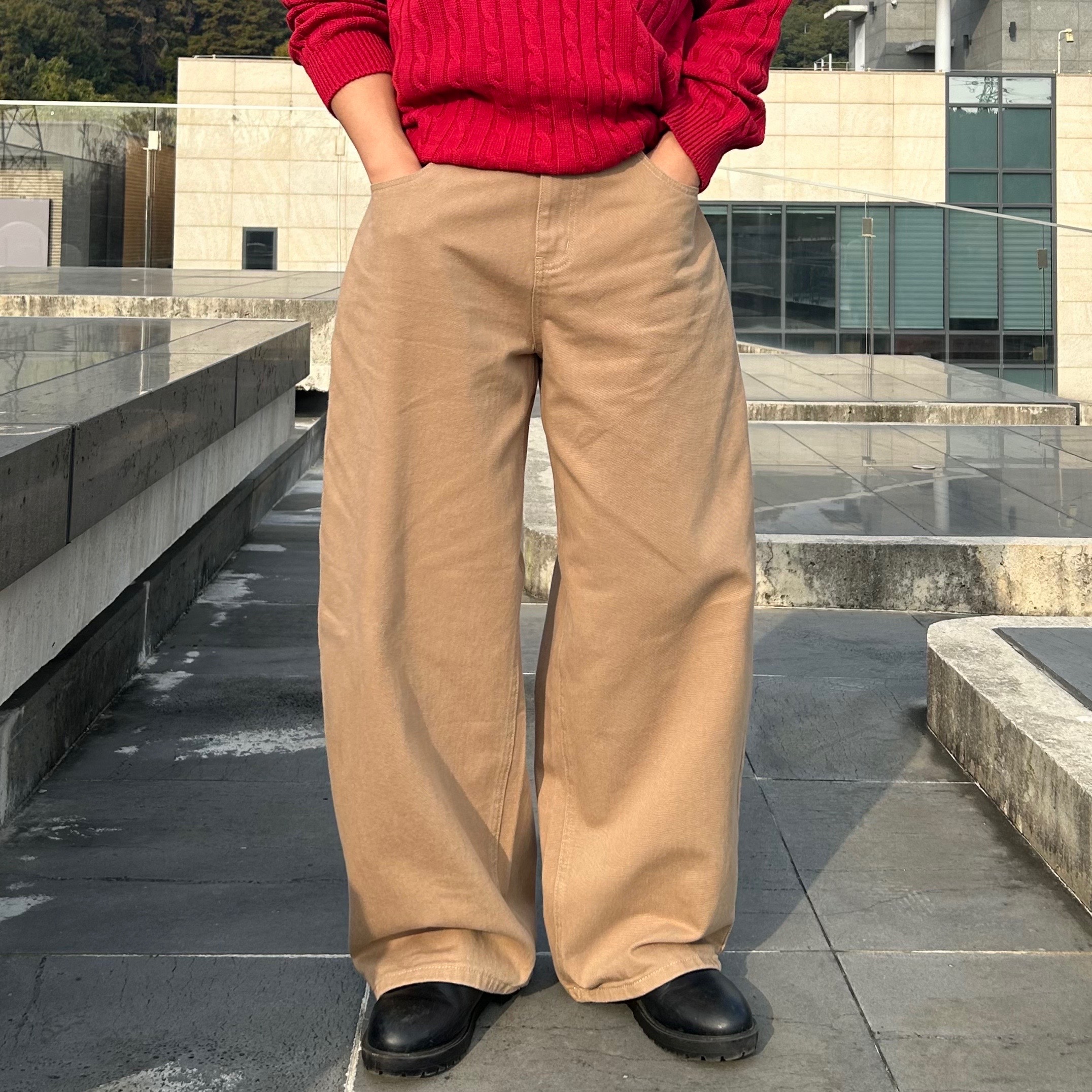 치노팬츠 워크팬츠 벌룬팬츠 - 상세 이미지 3