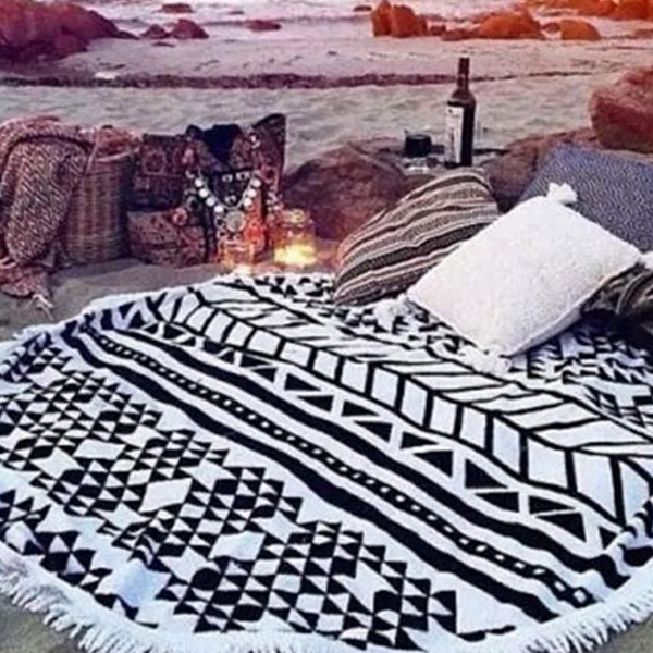 두꺼운 대형 비치 타월 부드러운 극세사 비치 타월 해변