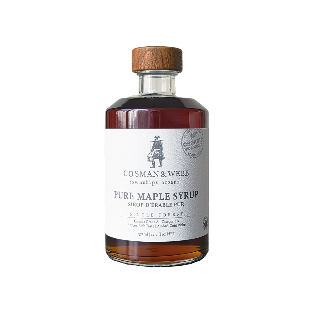 캐나다 유기농 코스만웹 퓨어 메이플시럽 375ml, 1개 - 상품 이미지