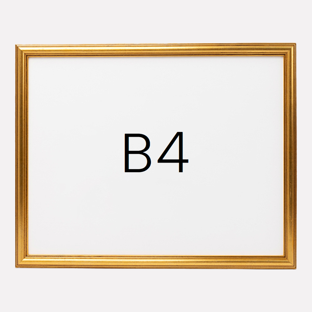 앤디크라인 원목액자 웨딩액자 우드 아크릴 프레임 스튜디오 틀 제작 B4 257x364mm, 골드 - 메인 이미지