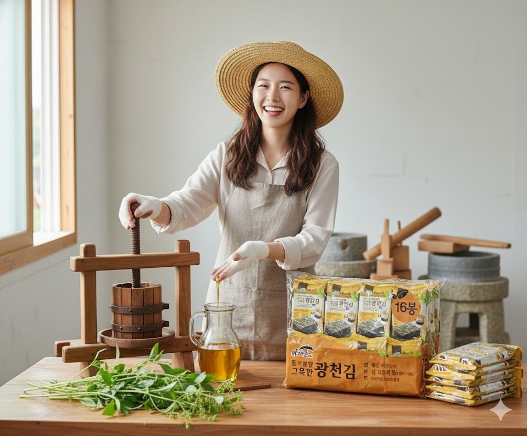 명식품본사 광천김 들기름김 재래 파래 식탁 도시락 식당식자재 도매가 4g, 16개 이미지 7