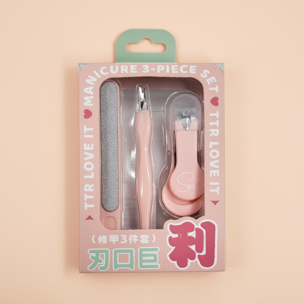 손톱정리툴 3종세트 야스리 손톱깍기 판밀대 - 상품 이미지