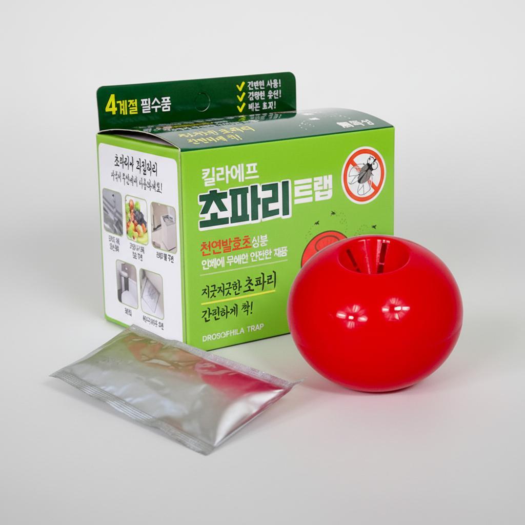 초파리 트랩 발효초 유인제 비살충제 포집기 - 상품 이미지