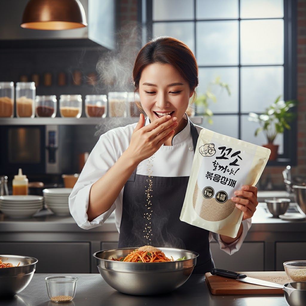 명식품본사 볶음참깨 대포장 볶은 500g, 1개 - 상세 이미지 4