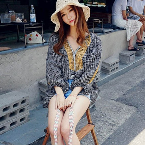 와이어 여성 밀짚 모자 파나마 여성 비치 모자 휴가 - 메인 이미지