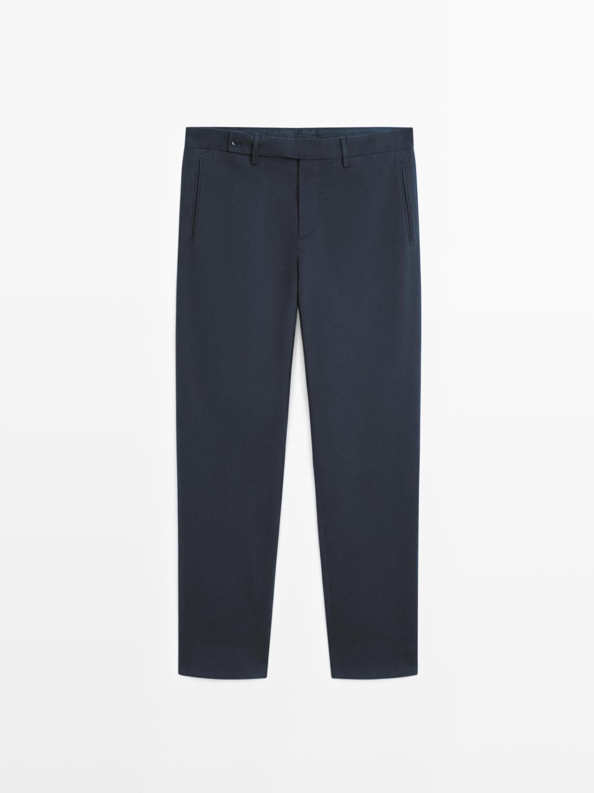 마시모두띠 코튼 블렌드 트윌 슬랙스 팬츠 3553/539 NAVY BLUE - 상세 이미지 5