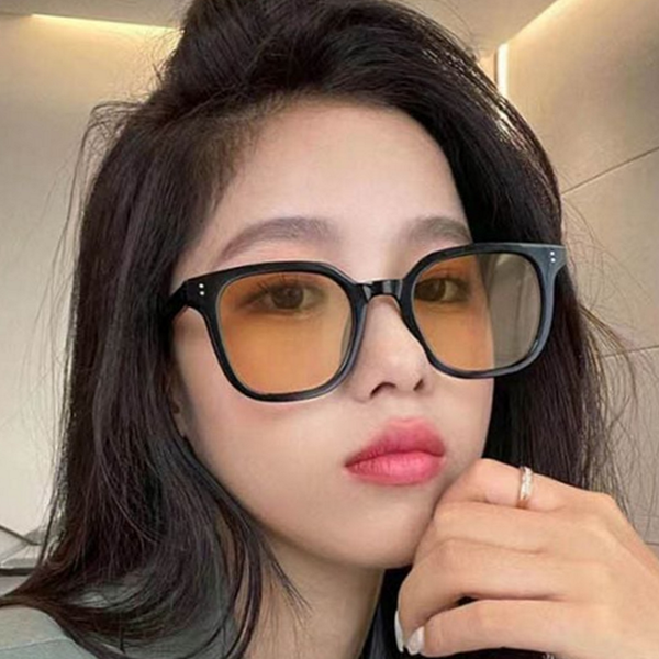 블루라이트 뿔테 디자인 선글라스 클래식 패션 선글라스 데일리 - 상품 이미지