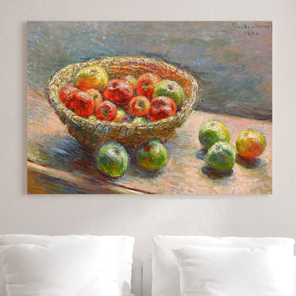 클로드 모네 인테리어 그림 액자 포스터 명화 Le panier de pommes 1880 - 상품 이미지