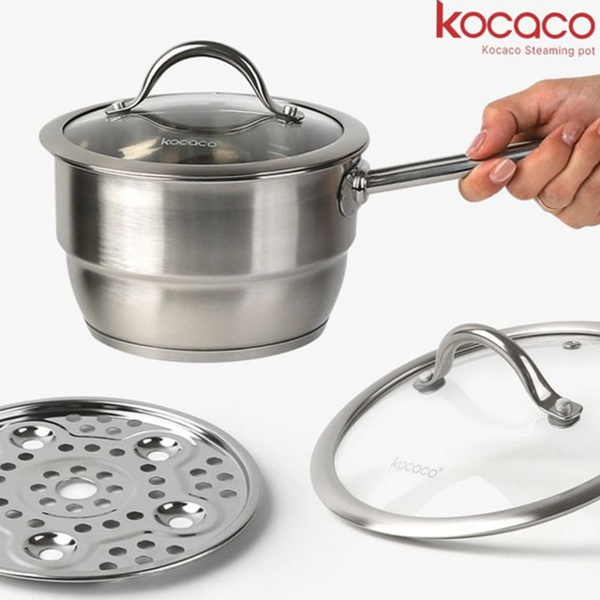 스테인리스 ih 찜기 3중 ih 냄비 18cm 16cm - 상품 이미지