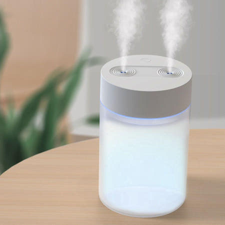 가습기무드등 로아 LED 초음파 가습기 개인 원룸 탁상 사무실 USB