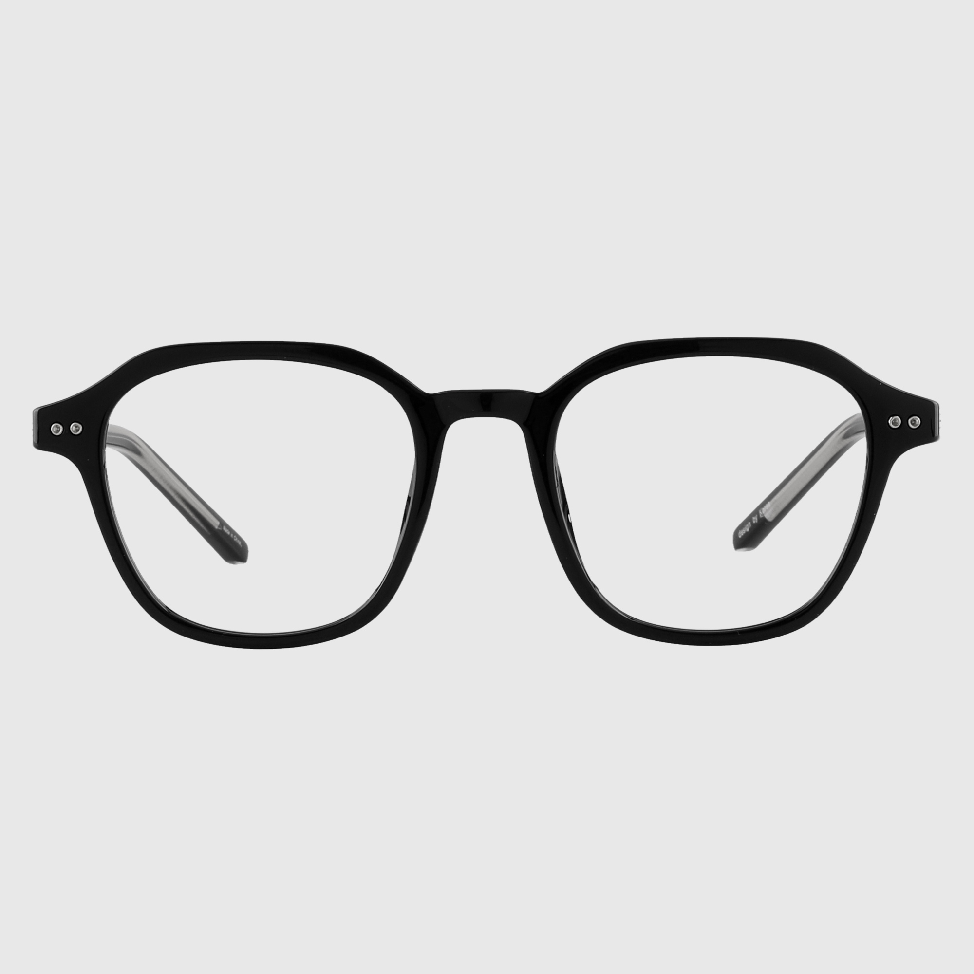 얼굴형에맞는 빅사이즈 투명 뿔테안경 블루라이트차단