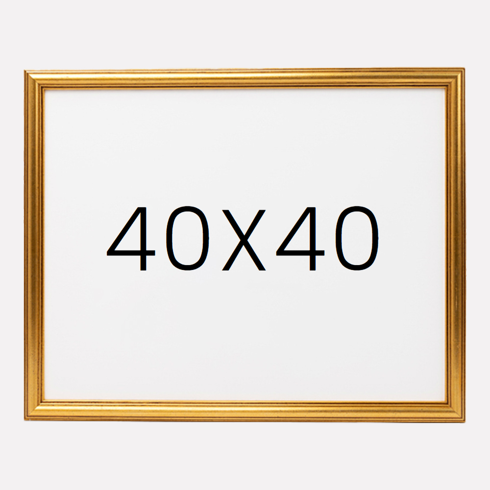 앤디크라인 원목액자 웨딩액자 우드 아크릴 프레임 스튜디오 틀 40x40 400x400mm, 골드 - 상품 이미지