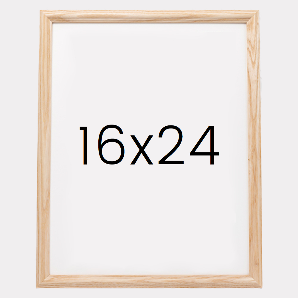 앤디크라인 원목액자 웨딩액자 우드 아크릴 프레임 스튜디오 틀 16x24 406x609mm, 내츄럴 - 메인 이미지