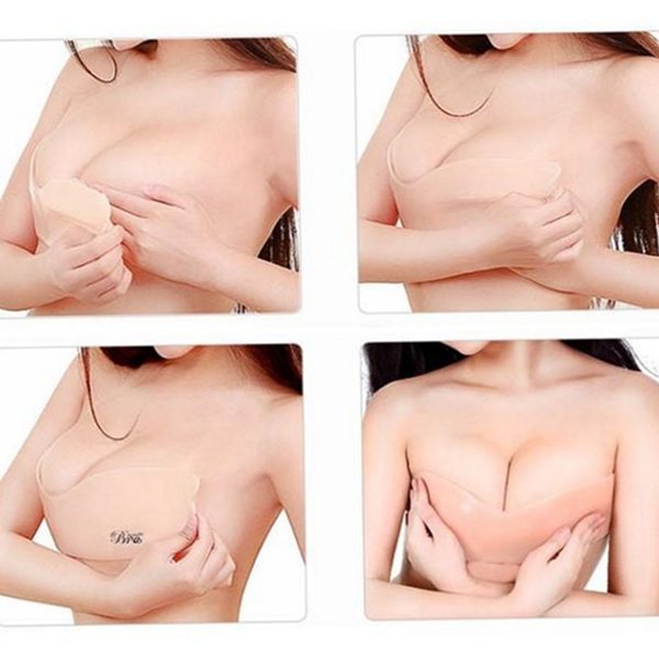 붙이는 여성 누브라 볼륨 여성 실리콘유브라 비키니 웨딩 - 상품 이미지