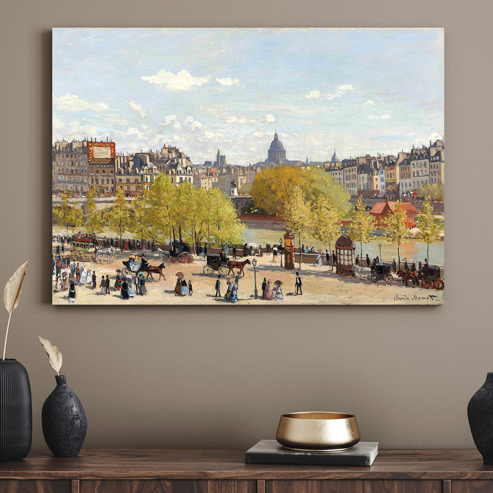 클로드 모네 인테리어 그림 액자 포스터 명화 Quai du Louvre 1867 - 상품 이미지